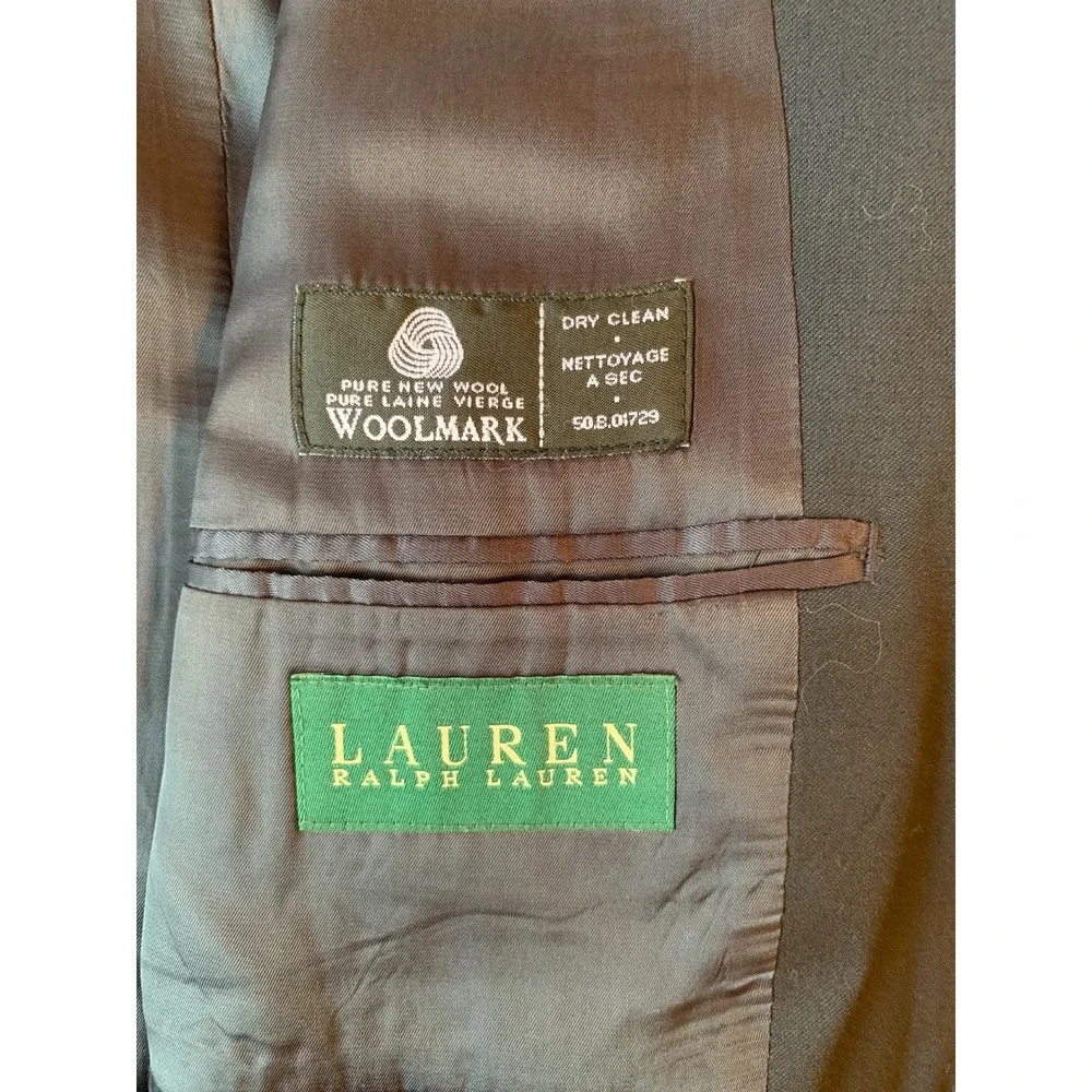 Vintage Lauren Ralph Lauren Men's Single-Breasted Suit Jacket – Green Label‎ 42R